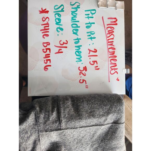 Madewell Gray Manuscript Wool Blend Oversized Dress Size XS B5456 Pockets - Picture 5 of 5